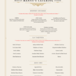 Beige Vintage Catering Menu